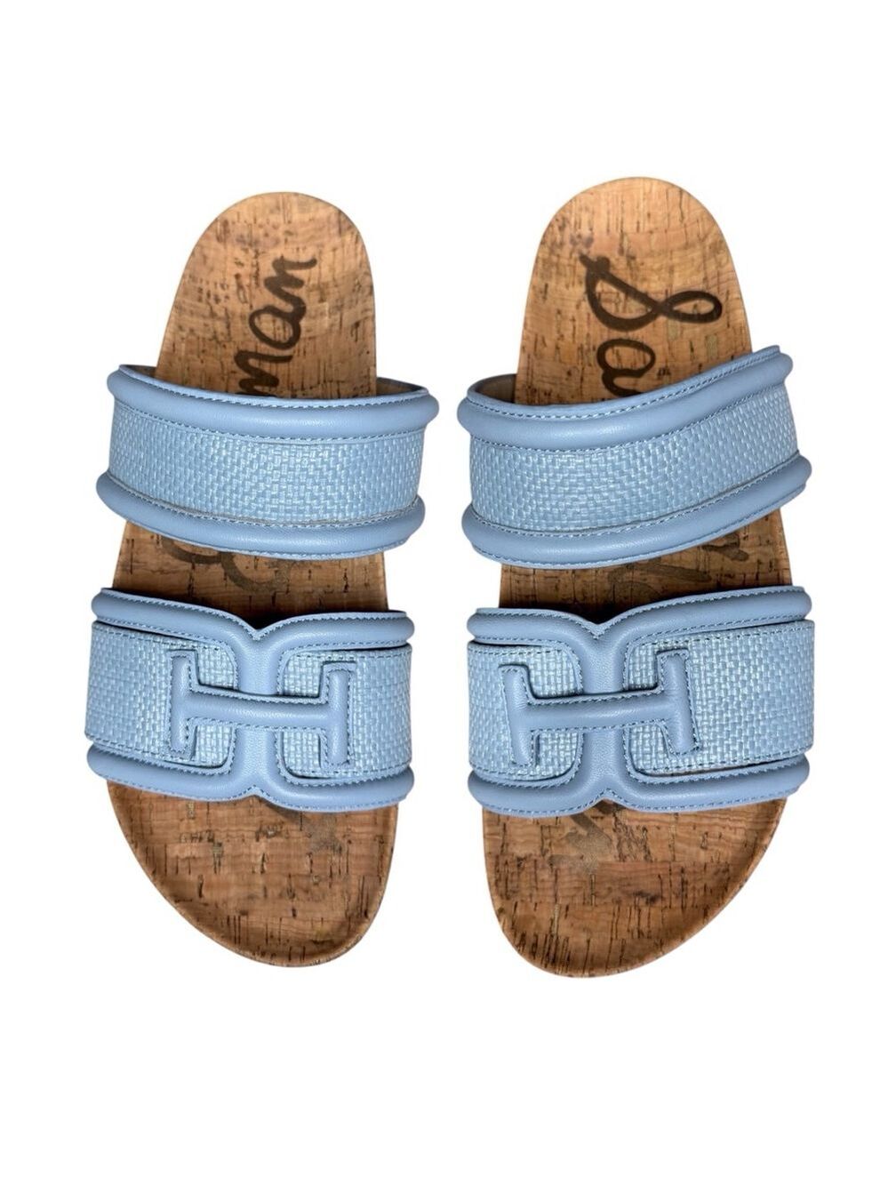 Sam Edelman Sandals Basketweave Slides Cork Resort Capsule